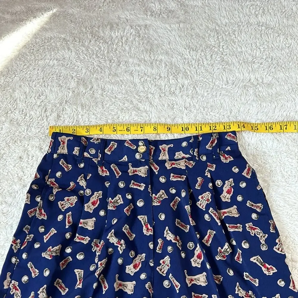 Line Up For Sport high waist‎ golf print shorts, size 6 small